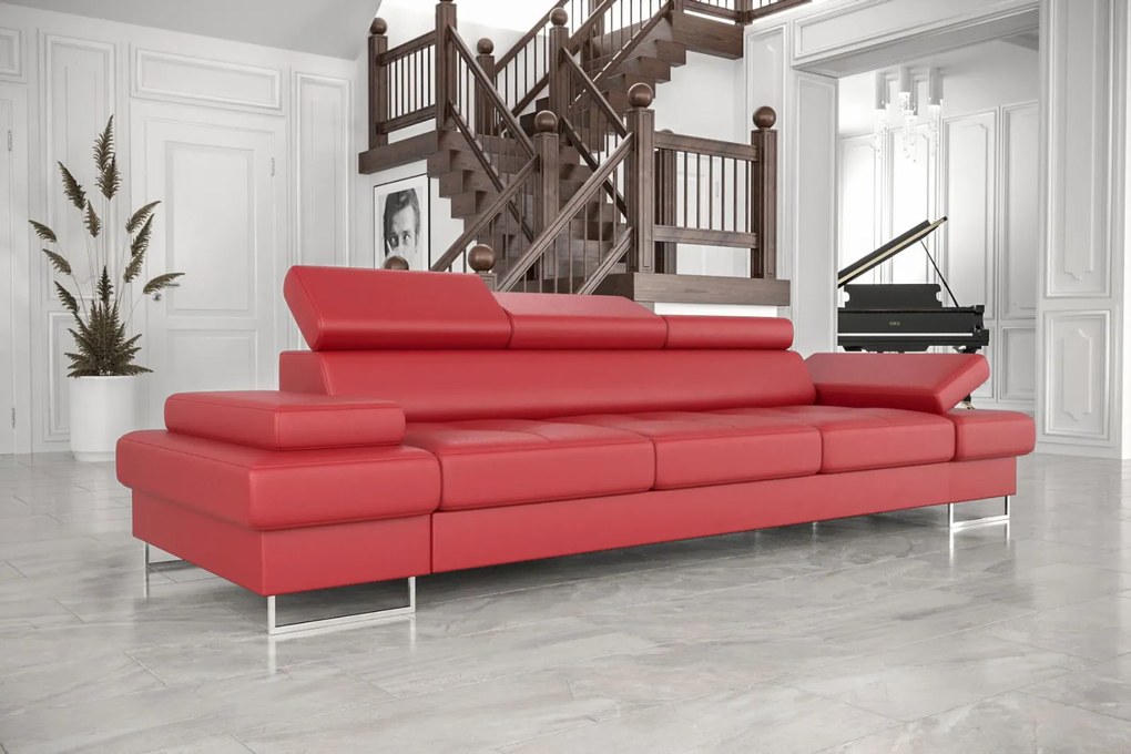 Диван Gelito LTHR триместен-Kokkino