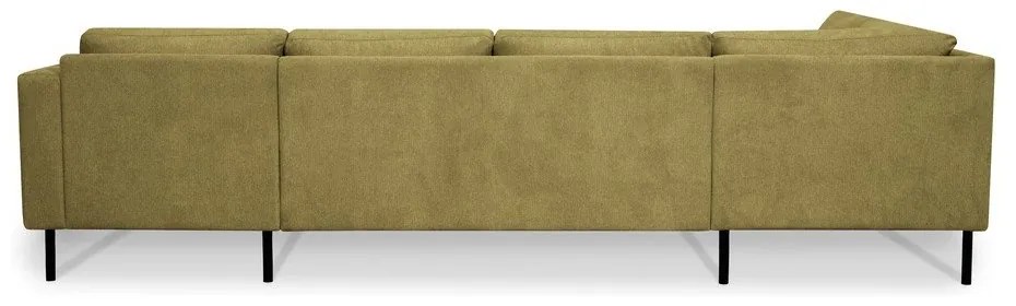 Ъглов диван в цвят горчица (ляв ъгъл/"U" форма) Hero – Scandic