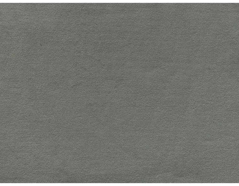 Ъглов разтегателен диван от светлосиво кадифе (десен ъгъл) Sweet Harmony - Miuform