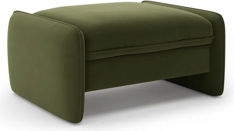 Зелена кадифена табуретка Georgia – Micadoni