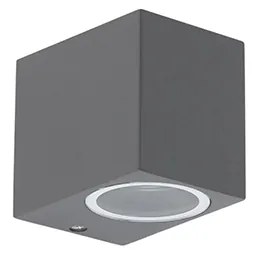 Комплект от 2 модерни стенни лампи тъмно сиви IP44 - Baleno