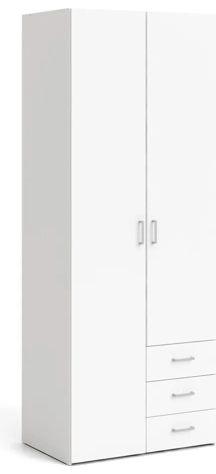 Бял гардероб 78x200 cm Space – Tvilum