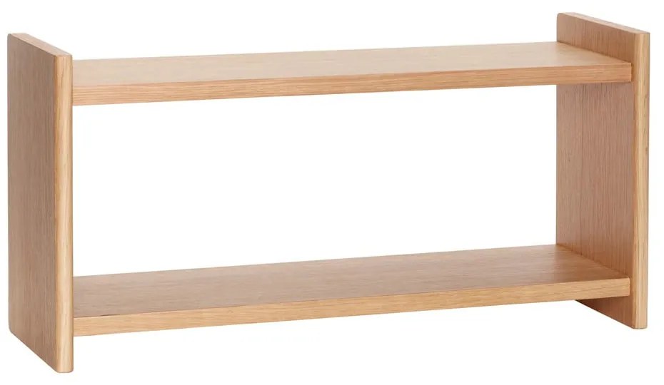 На няколко нива стенен рафт от декор от дъб в естествен цвят 62 cm Less – Hübsch