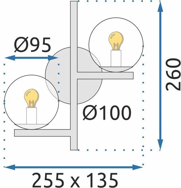 Аплик APP1171-2W Gold