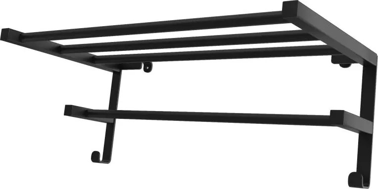 Сушилник за кърпи за баня за радиатор HF SHEFFIELD 52x28,4 cm, черен