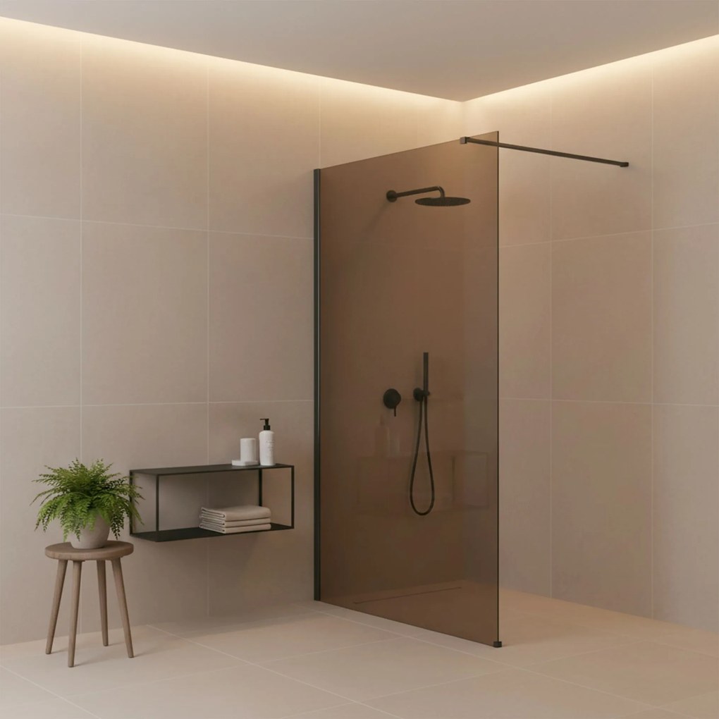 Параван за душ Rea Flexi Brown / Titan 100