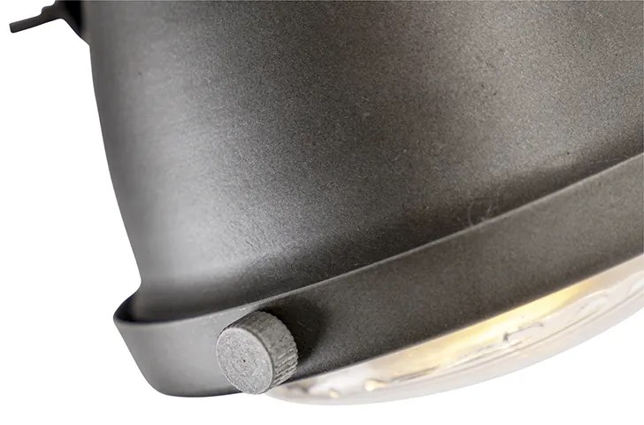 Индустриален прожектор стомана с дървена рамка и наклоняващ се 2 лампи - Emado