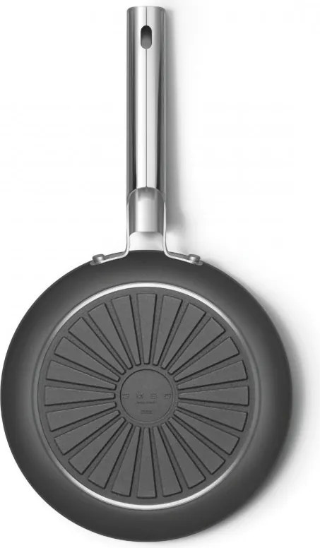 Тиган SMEG FPF2002BLM, 1.5 л, Ø20 см, Керамично незалепващо покритие, До 250°C, Без PFAS, Индукция, Черен