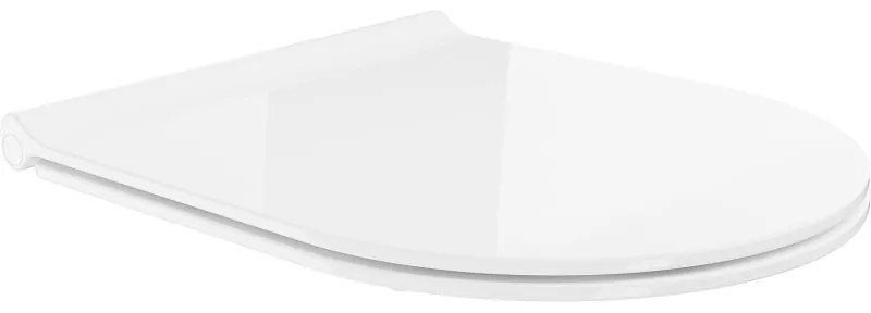 Mexen бавно падащ тънък капак, дуропласт, бял гланц - 39050100