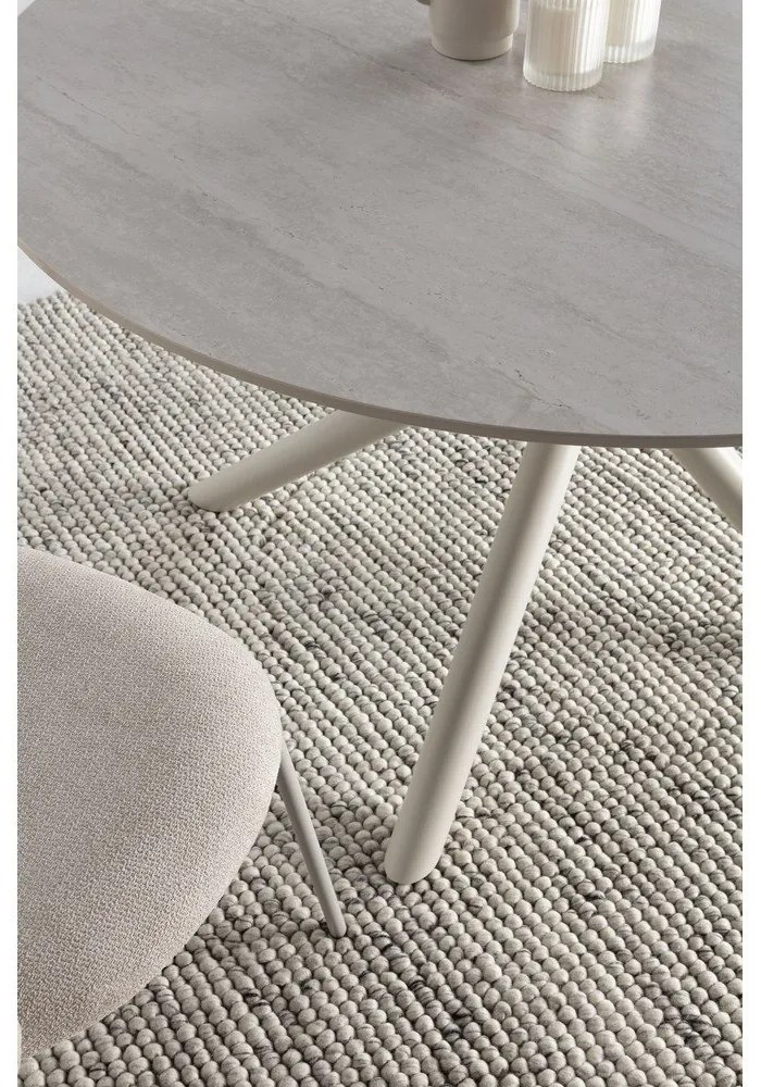 Кръгла трапезна маса с керамичен плот ø 119,5 cm Talia – Marckeric