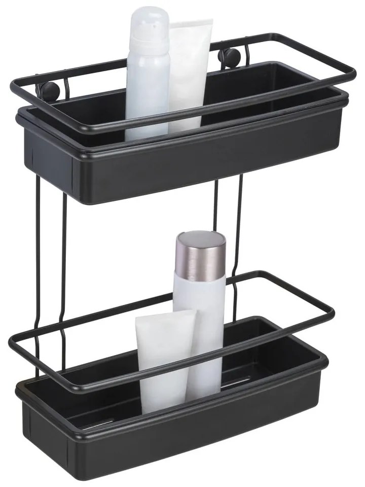 Черен рафт за душ Molinella, 30 x 35 cm - Wenko