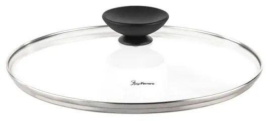 Дълбок тиган с капак Luigi Ferrero Prima FR-2634L, 26x7.5 см, 3.4 л, Незалепващо покритие, Стъклен капак с отвор за пара, Индукция, Тъмносин