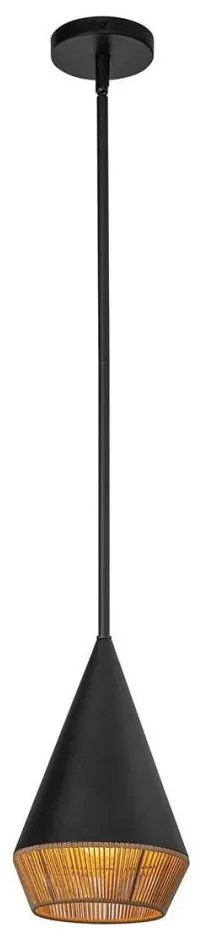 Alora Mood ALM-DAPHNE-P-S-MB - Пендел на прът DAPHNE 1xE27/60W/230V диам. 18,1 см