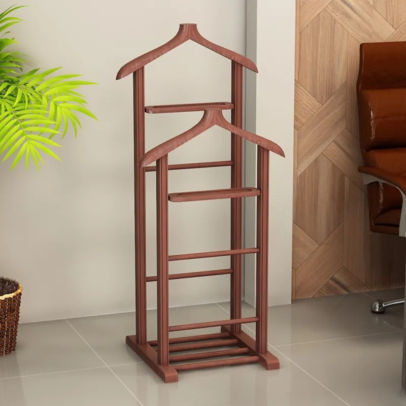 Дървен закачалка Beta II в цвят орех 48x35x120см.