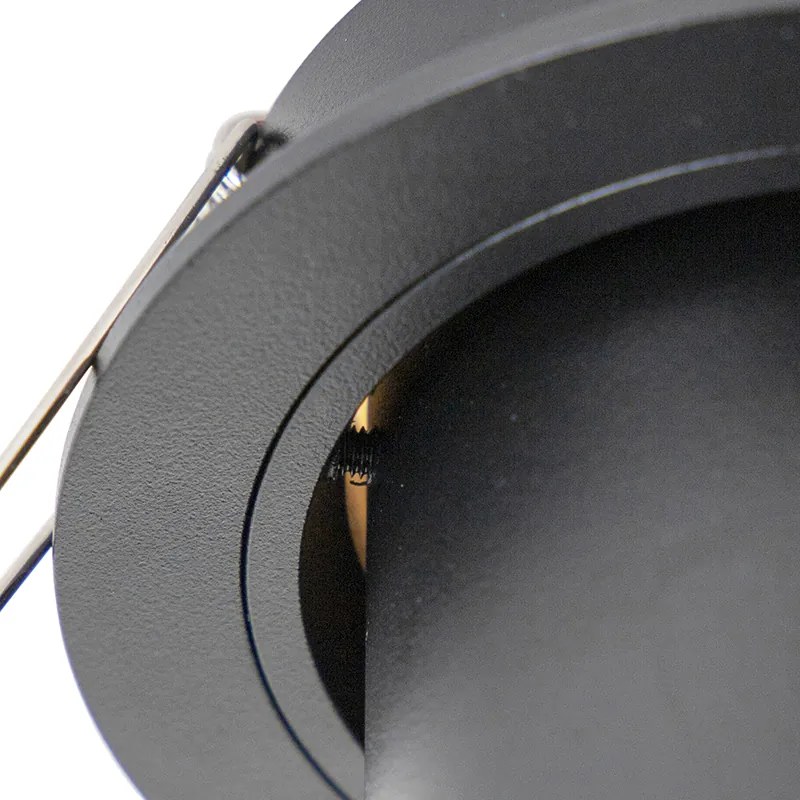 Интелигентен вграден прожектор черен, накланящ се, вкл. WiFi GU10 - Installa