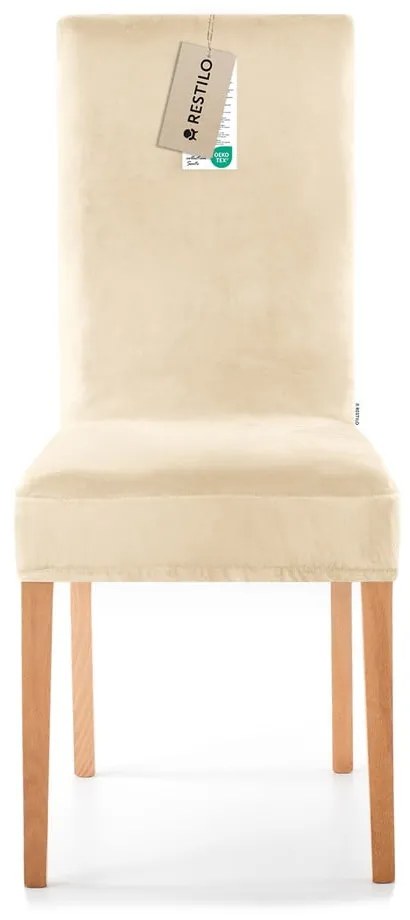 Бежови ластични покривала за стол в комплект от 4 бр. 48 cm Sento – Restilo