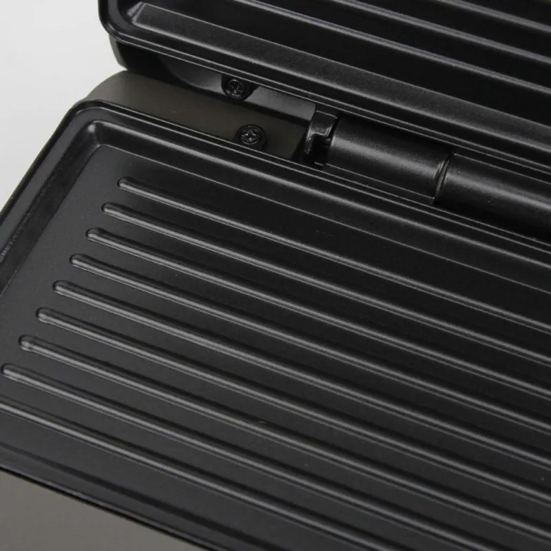 Гофретник ELITE EWM-0164, 700W, 6 нива, Стоп, Равномерно препичане, Неръждаема стомана, Сив/инокс