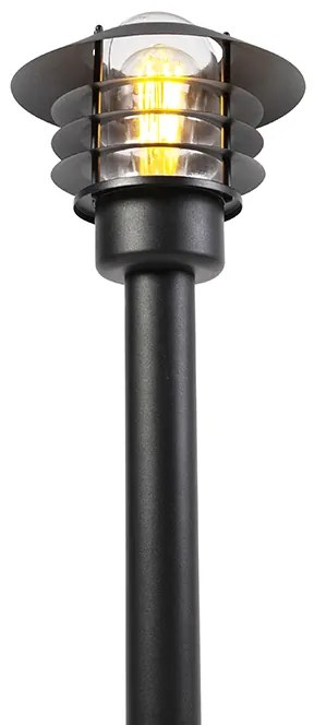 Модерна външна лампа черна 100 см IP44 - Prato