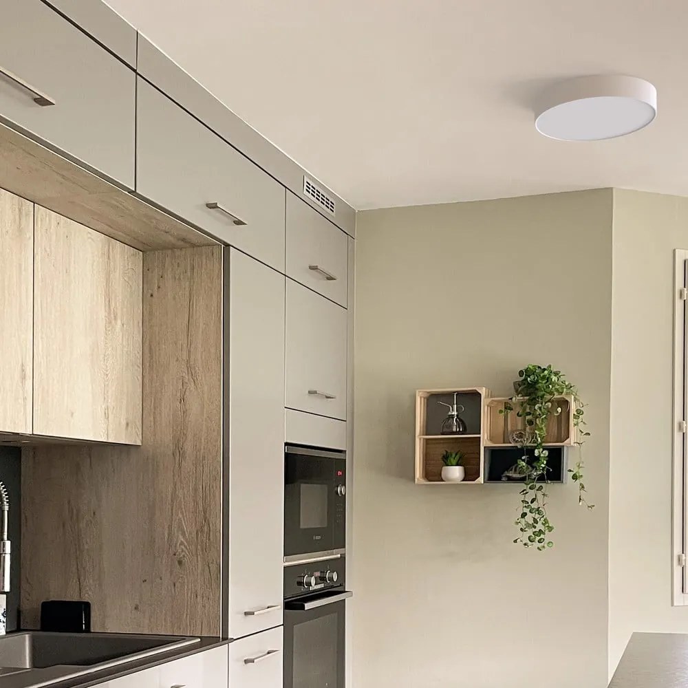 Бяла лампа за таван , ø 21,5 cm Linha - SULION