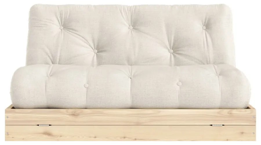 Бежов ленен сгъваем диван 145 cm Flip – Karup Design