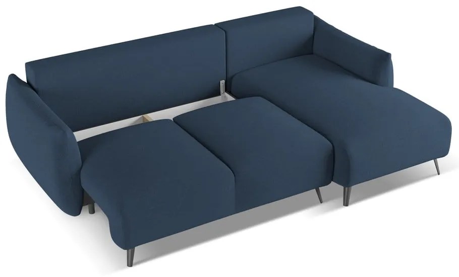 Син ъглов диван (десен ъгъл) Malie – Makamii