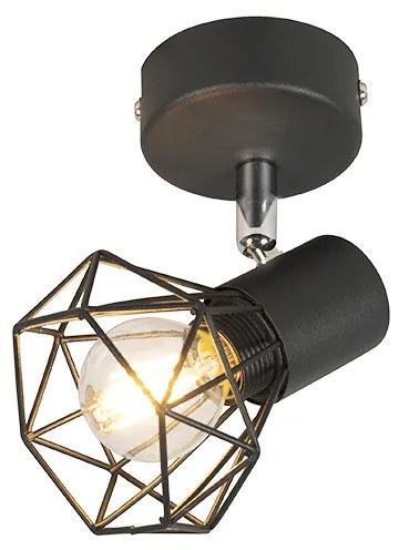 Интелигентен прожектор черен въртящ се и наклоняващ се с WiFi P45 - Mosh