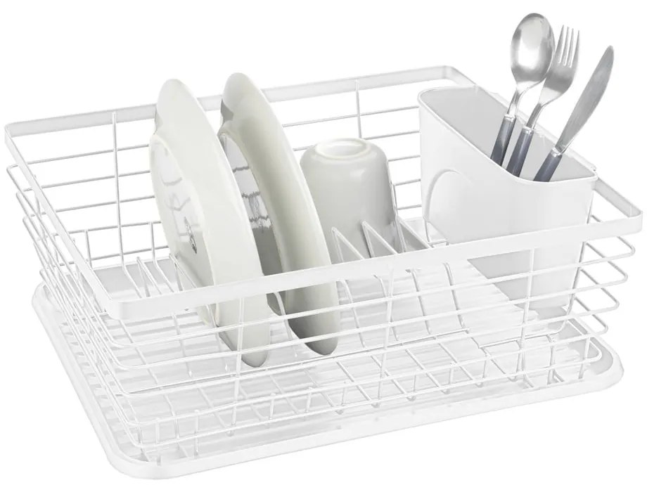 Бяла метална тавичка за оттичане 36x30 cm Drip – Wenko