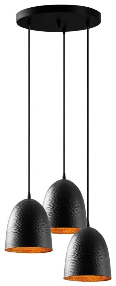 Полилей на кабел TATTOO 3xE27/40W/230V, черен