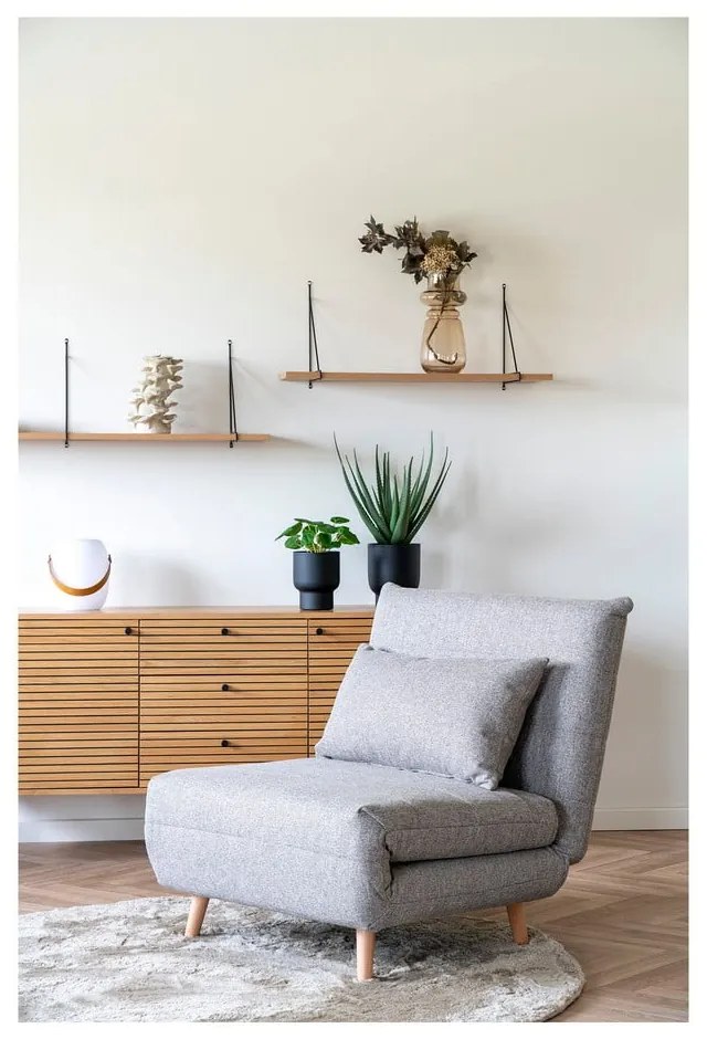 Светлокафява стъклена ваза (височина 31 cm) – House Nordic