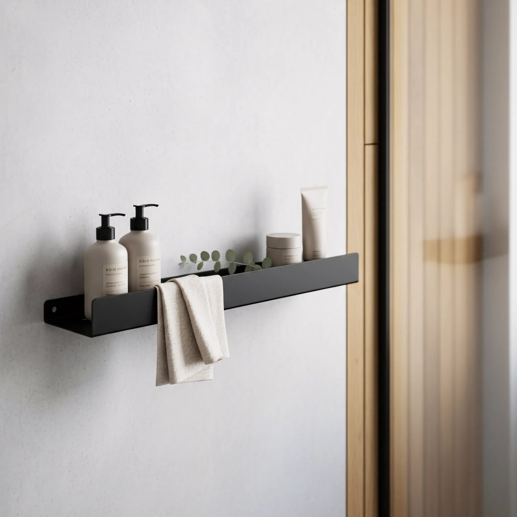 Рафт за баня SF04 60cm black matt