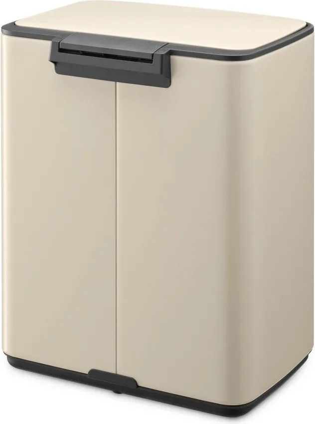 Бежово стоманено кошче за боклук с педал 12 l Bo – Brabantia