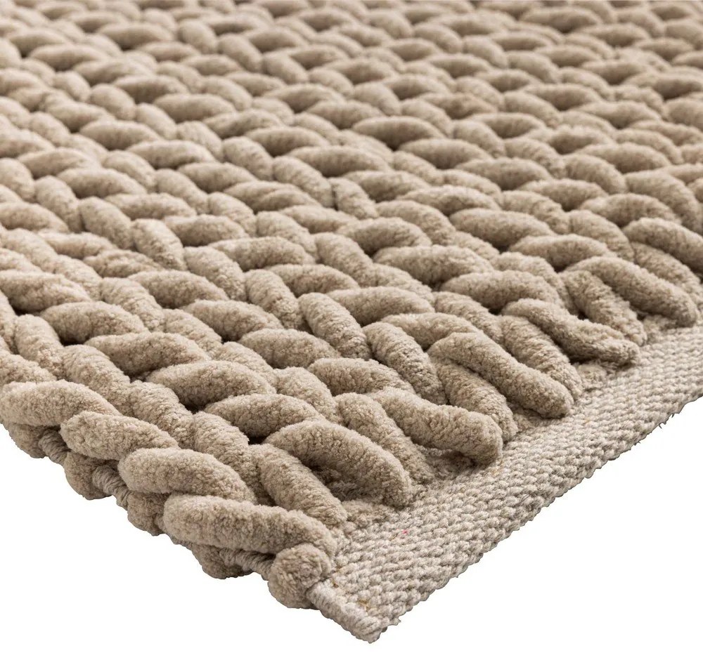 Светлокафяв килим за баня 50x80 cm Ariel – douceur d'intérieur