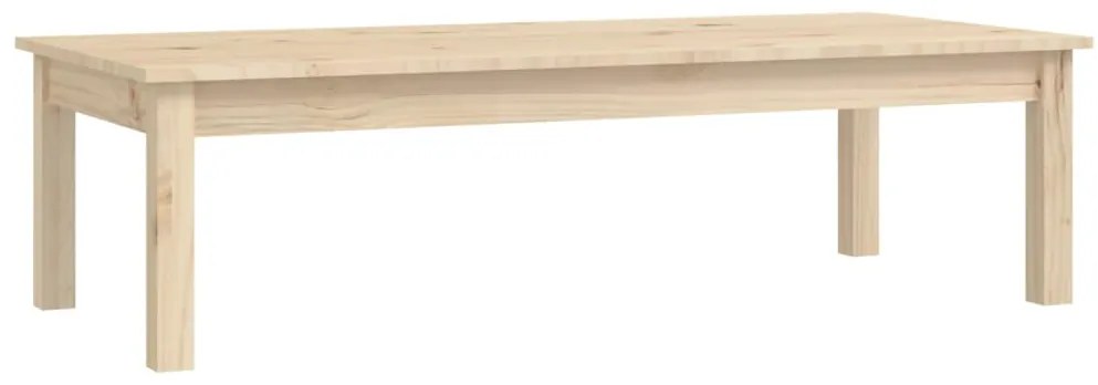 814234 vidaXL Кафе маса, 110x50x30 см, борово дърво масив