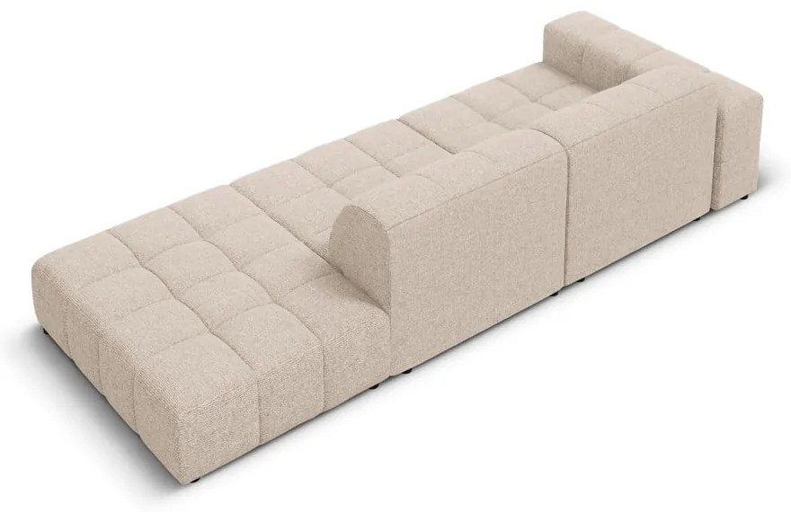 Бежов шезлонг (ляв ъгъл) Chicago – Cosmopolitan Design