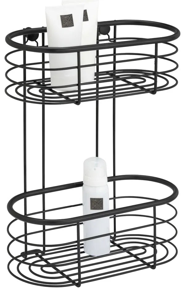 Черен рафт за душ Trestina, 26 x 35 cm - Wenko