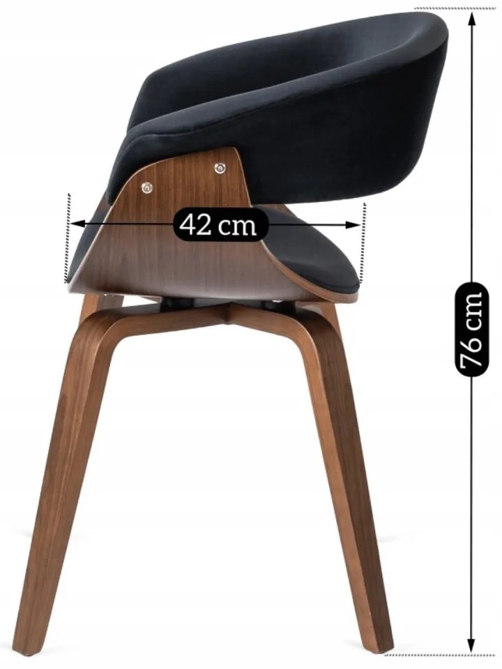 Тапициран кадифен фотьойл GARY - различни цветови варианти златен дъб - сив