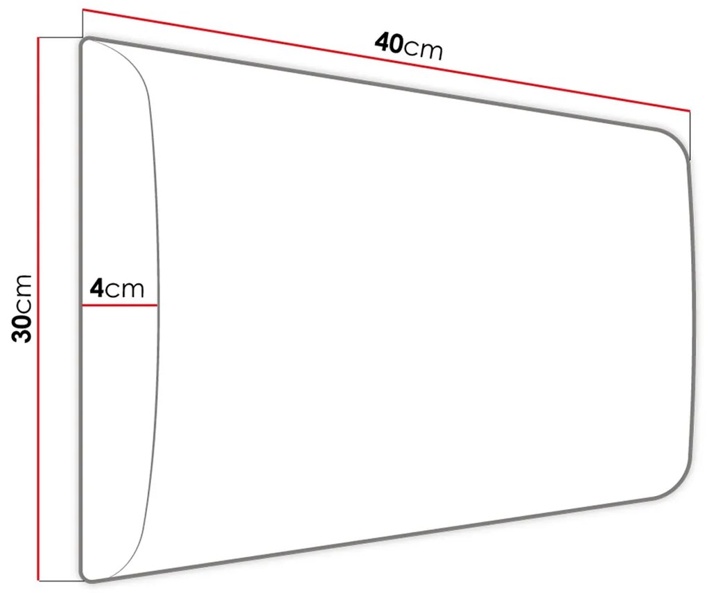 Тапициран стенен панел 40x30-Menta