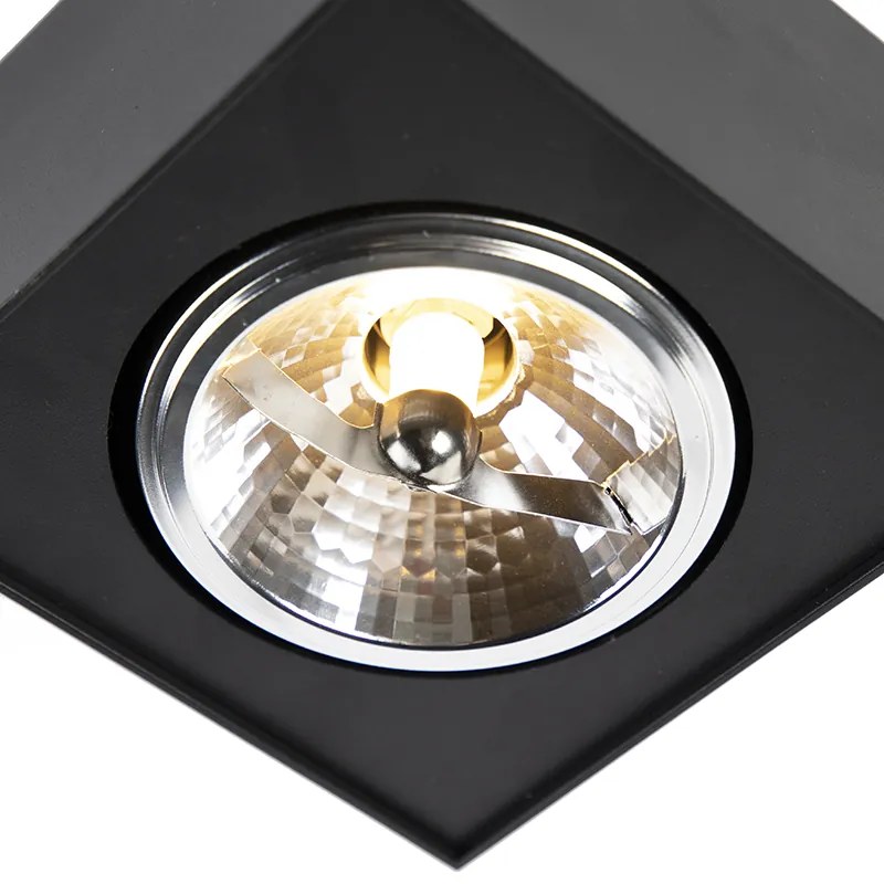 Дизайнерски повърхностно монтиран спот черен регулируем - Kaya