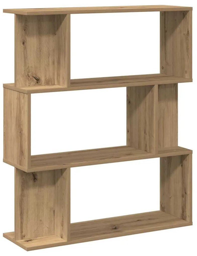 855773 vidaXL Библиотека, дъб артизан, 80x24x96 см, инженерно дърво