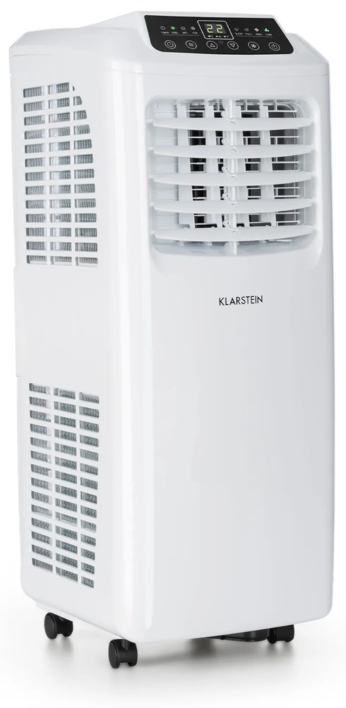 Klarstein PURE BLIZZARD 3 2G, 808 W / 7000 BTU мобилен климатик 3 в 1, охлаждане, вентилация,отвлажняващ въздуха,бял