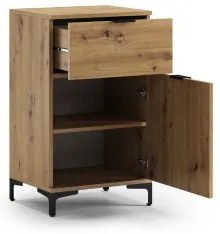 Скрин ЛАНА K-50S Дъб Артисан - СТОЯЩ ШКАФ С ЧЕКМЕДЖЕ