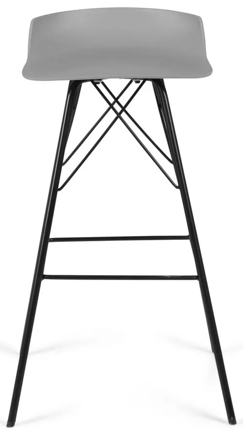 Сиви бар столове в комплект 2 бр. (височина на седалката 71 cm) Tori – Tenzo