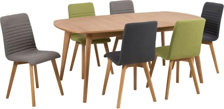 Комплект от 2 светлосиви трапезни стола Arosa - Actona