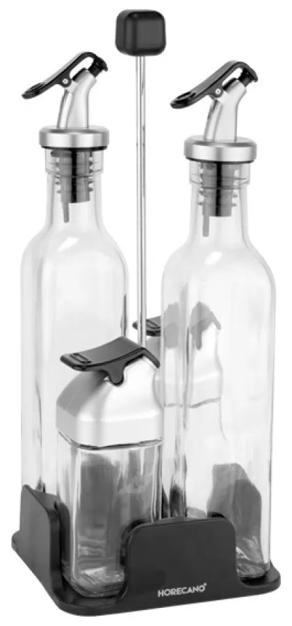 Horecano - Стъклен оливерник от 4 части на стойка 250мл/100мл VISION-(HC-32212)