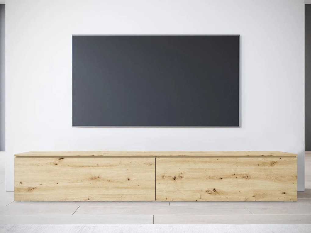 Тапицирано легло Lowboard D 180-дъб