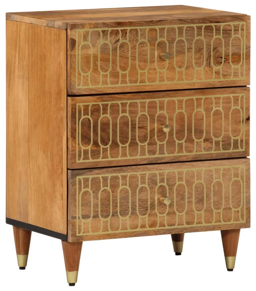 Sonata H Нощно шкафче 50x33x62 см мангово дърво масив