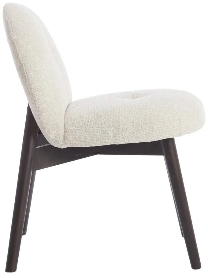 Кремави тапицирани трапезни столове в комплект 2 бр. Sinosa – Light &amp; Living