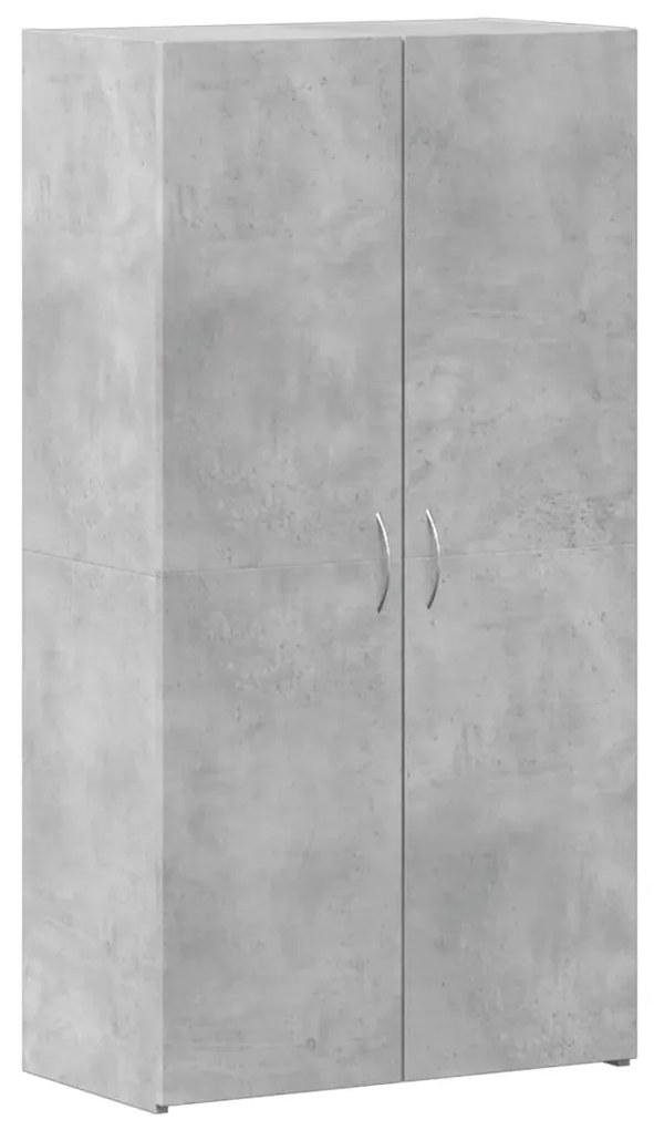 840775 vidaXL Шкаф за документи, бетонно сив, 60x32x115 см, инженерно дърво