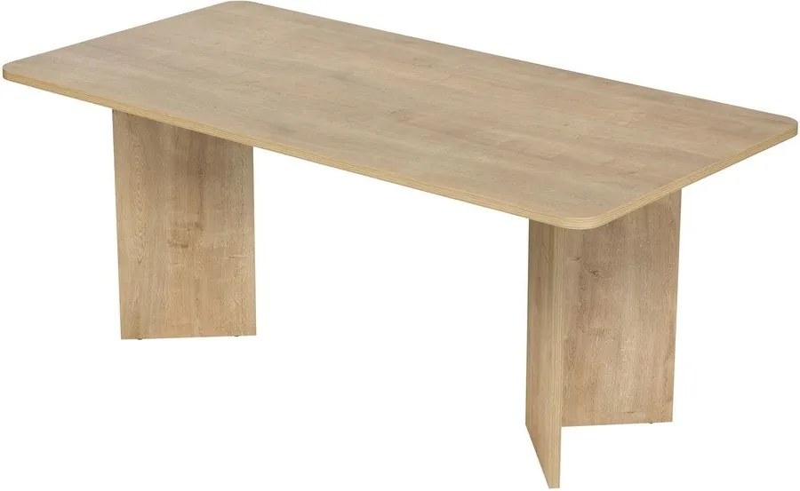 Трапезна маса от декор от дъб 90x180 cm Linza – Kalune Design