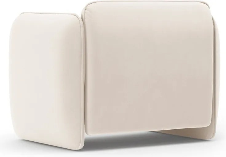 Кремаво кадифено кресло Georgia – Micadoni